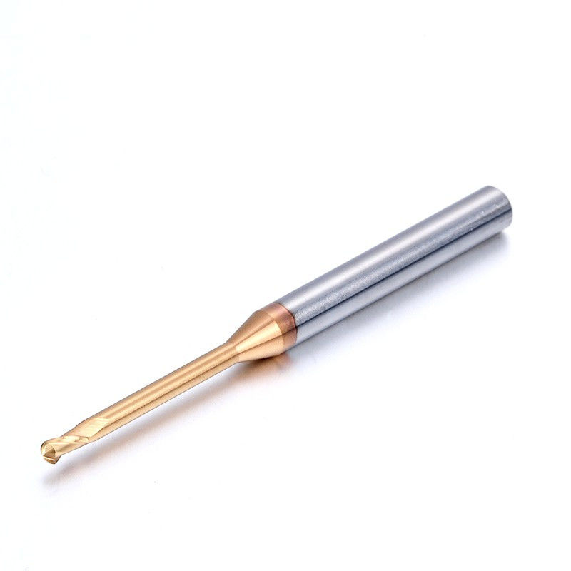 Micro Deep Groove Long Neck Milling Cutter, 0.1mm Radius góc