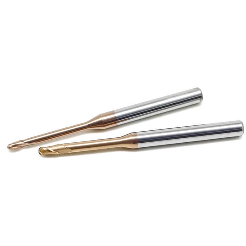 Micro Deep Groove Long Neck Milling Cutter, 0.1mm Radius góc
