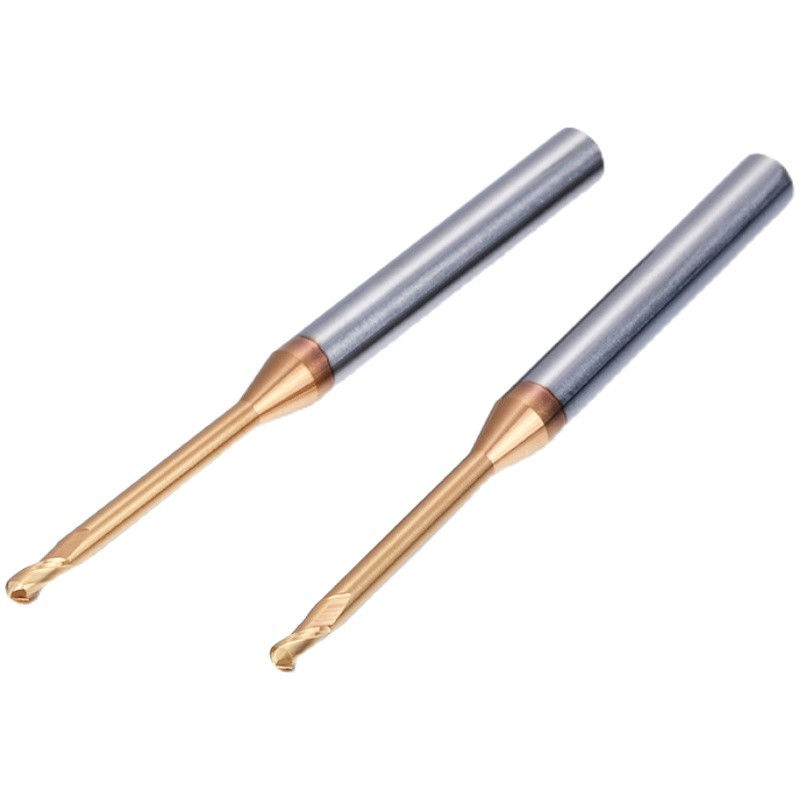 Micro Deep Groove Long Neck Milling Cutter, 0.1mm Radius góc