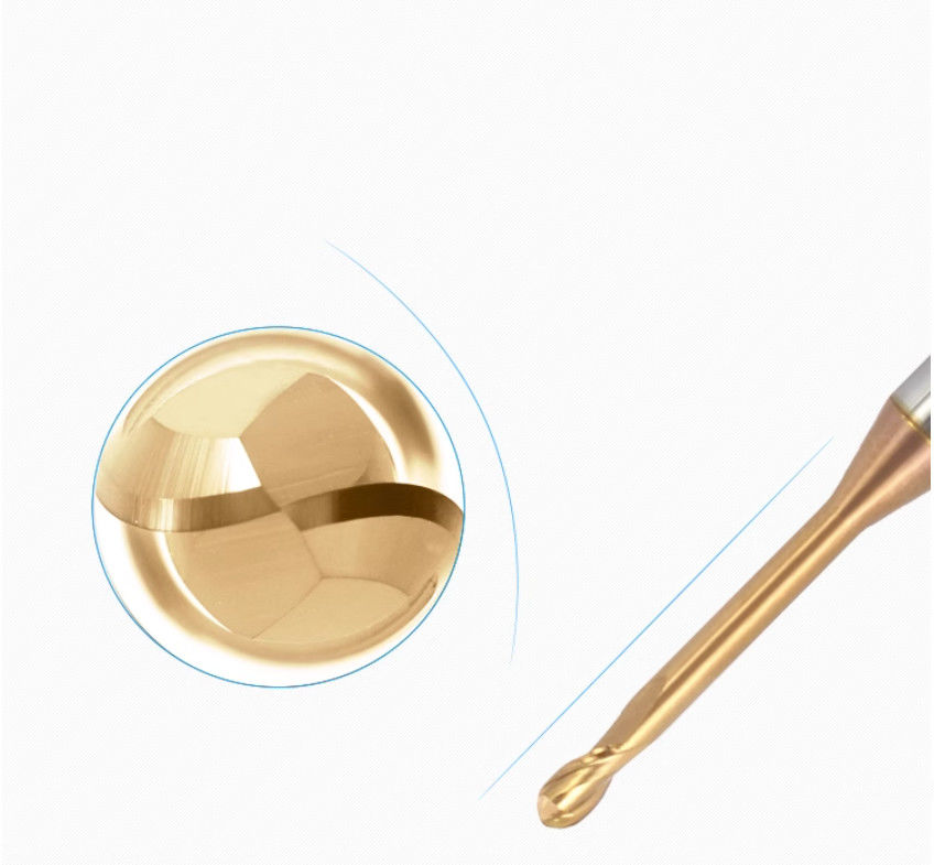 Micro Deep Groove Long Neck Milling Cutter, 0.1mm Radius góc
