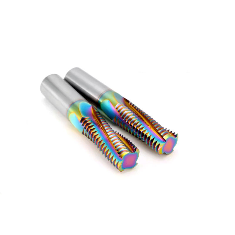 Full Teeth DLC Rainbow Threading End Mill Cutter HRC65 cho thép không gỉ nhôm
