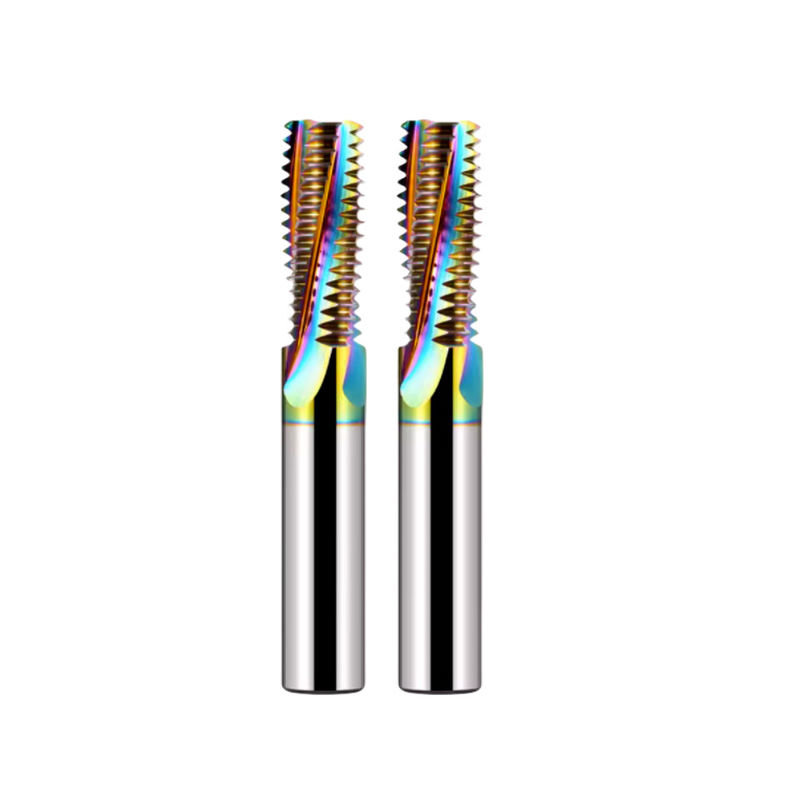 Full Teeth DLC Rainbow Threading End Mill Cutter HRC65 cho thép không gỉ nhôm