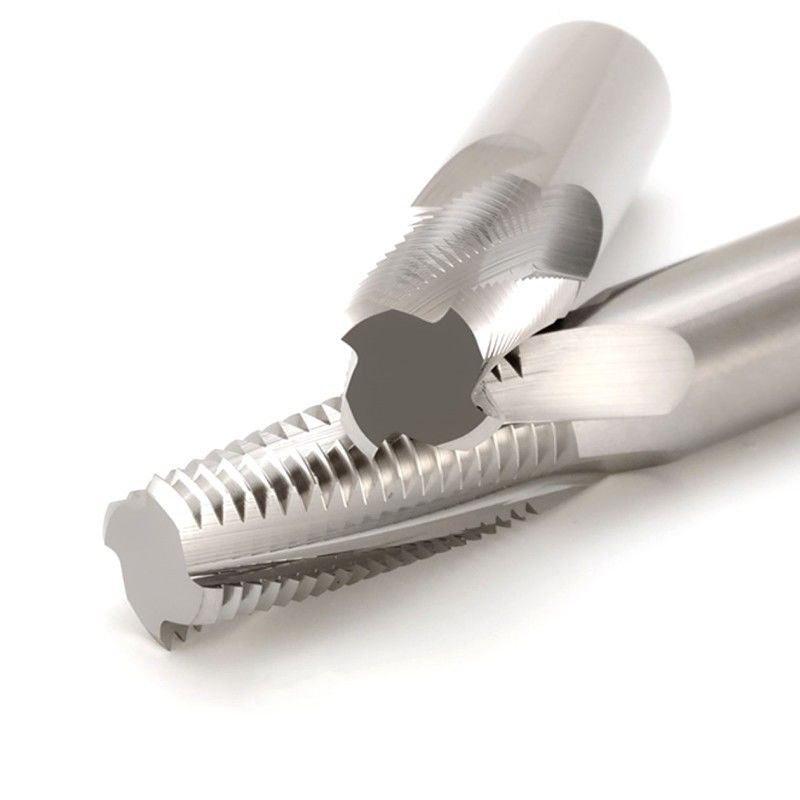 3/8 Carbide Thread Milling Cutter BSPT RC 55 độ với lớp phủ Nano đồng