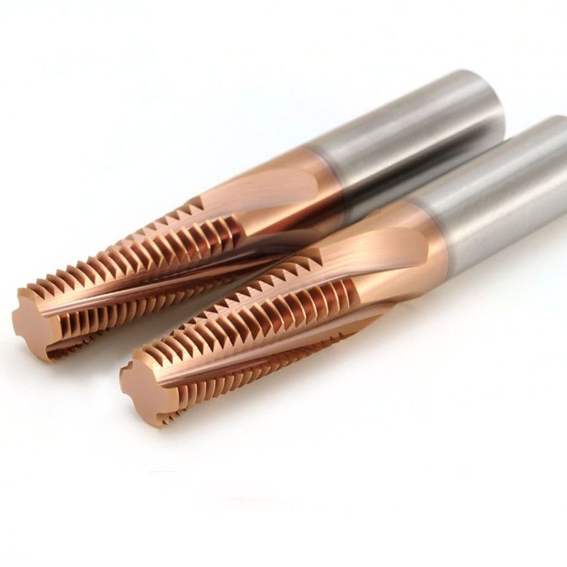 3/8 Carbide Thread Milling Cutter BSPT RC 55 độ với lớp phủ Nano đồng