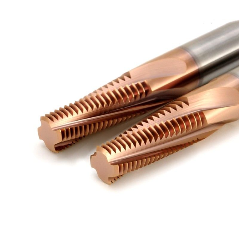 3/8 Carbide Thread Milling Cutter BSPT RC 55 độ với lớp phủ Nano đồng