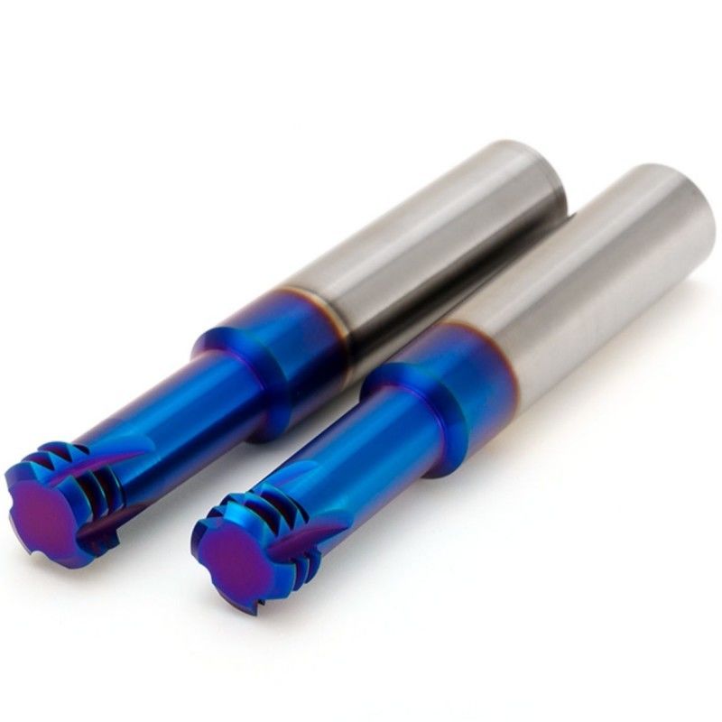 HRC68 độ Threading End Mill Cutter Metric ISO Ba răng Đối với CNC Machining