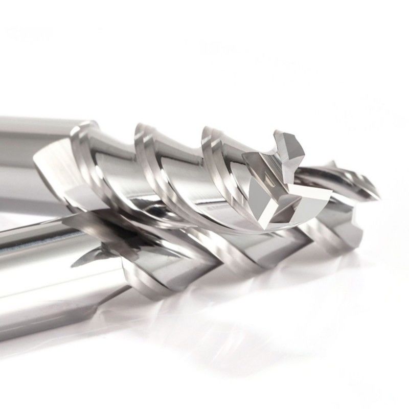 3 Flute Flat End Mill Cutter Mirror Polishing Không phủ cho gia công nhôm