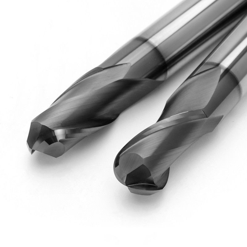 Máy cắt công cụ máy xay CNC chính xác cao Solid Carbide 2 Flute HRC66 Degree Cho Sắt đúc