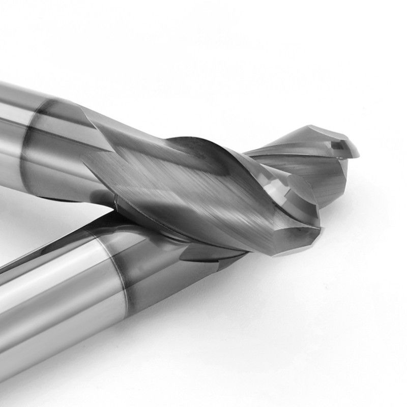 Máy cắt công cụ máy xay CNC chính xác cao Solid Carbide 2 Flute HRC66 Degree Cho Sắt đúc