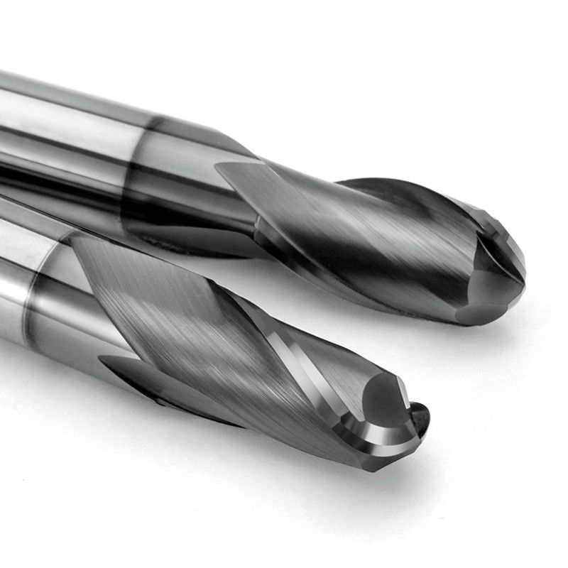 Máy cắt công cụ máy xay CNC chính xác cao Solid Carbide 2 Flute HRC66 Degree Cho Sắt đúc