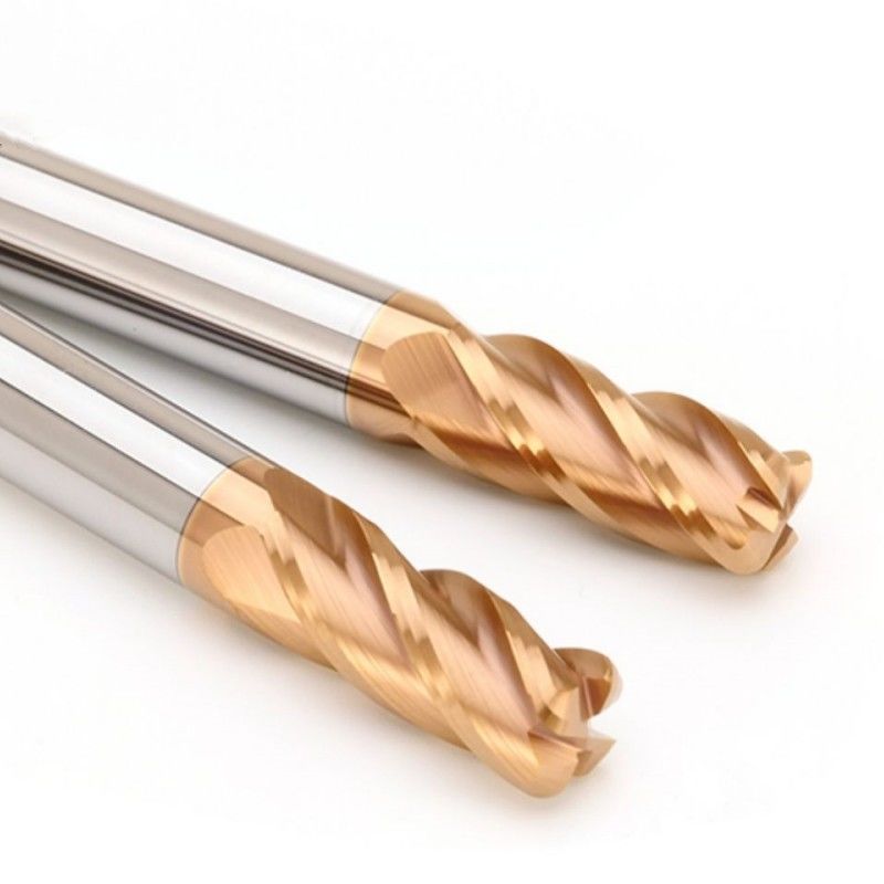 D4 D20 Carbide End Mill, HRC58 Solid 4 Flute Milling Cutter Đối với CNC Machining