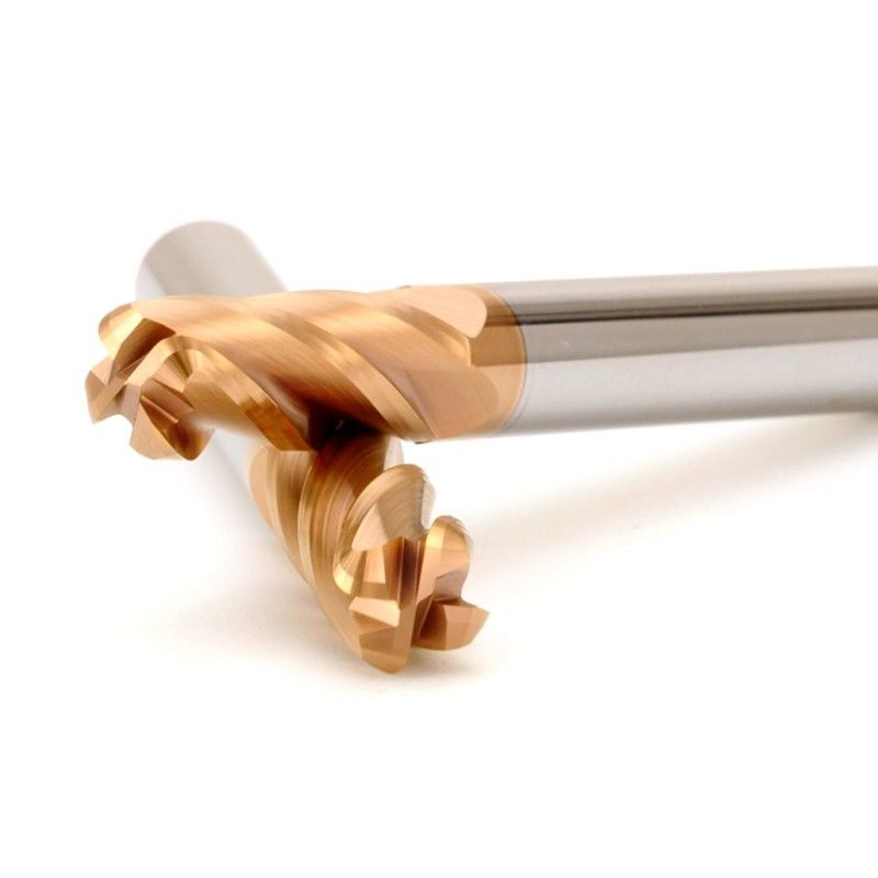 D4 D20 Carbide End Mill, HRC58 Solid 4 Flute Milling Cutter Đối với CNC Machining
