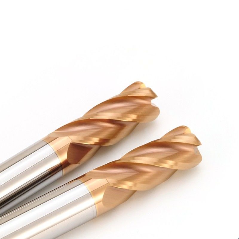 D4 D20 Carbide End Mill, HRC58 Solid 4 Flute Milling Cutter Đối với CNC Machining