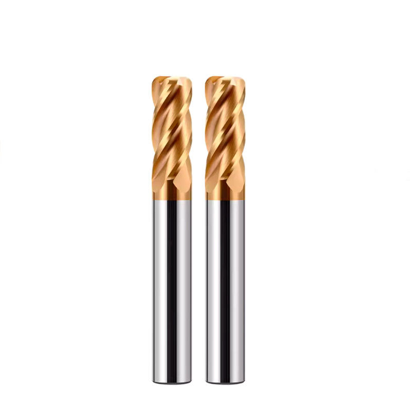 D4 D20 Carbide End Mill, HRC58 Solid 4 Flute Milling Cutter Đối với CNC Machining