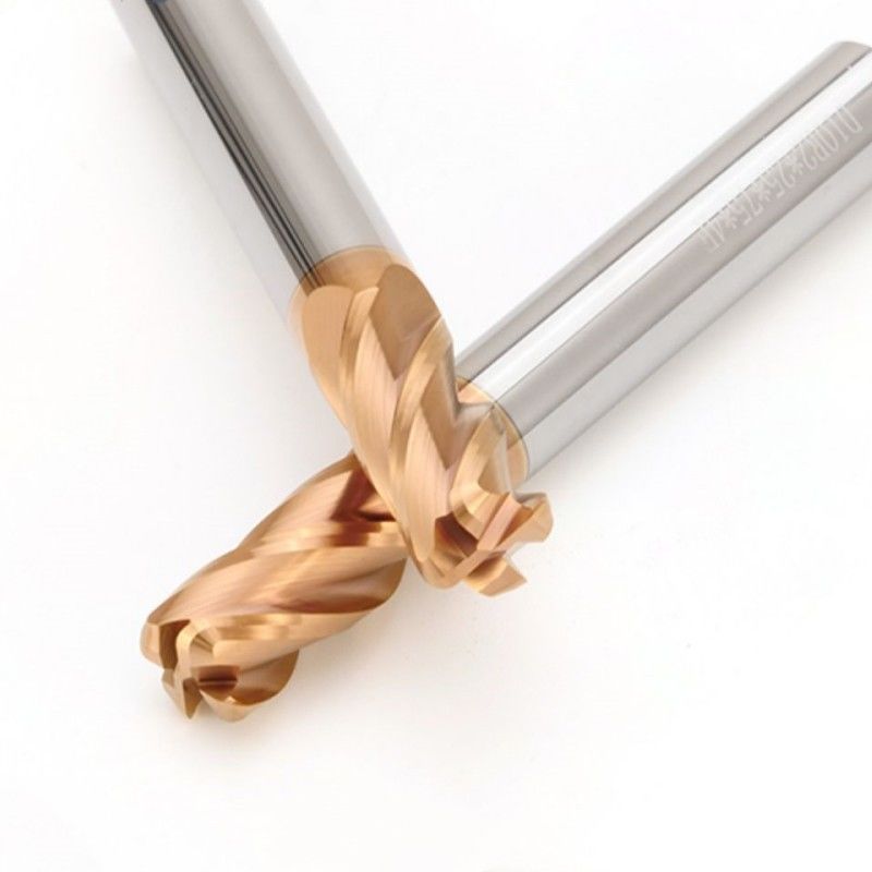 D4 D20 Carbide End Mill, HRC58 Solid 4 Flute Milling Cutter Đối với CNC Machining