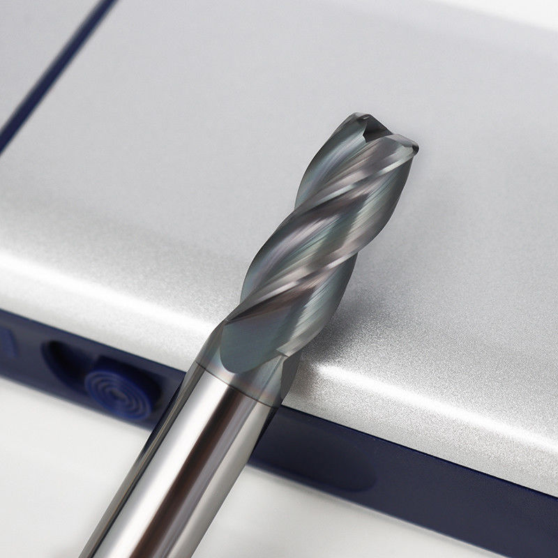 Máy cắt mẻ bán kính góc phổ quát, HRC45 Solid Carbide Milling Bits cho CNC