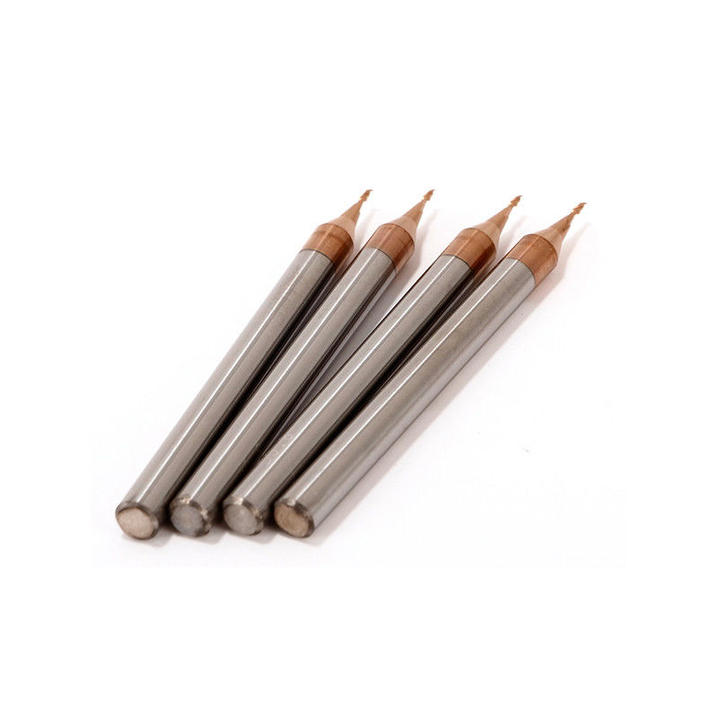 3mm Shank Micro Diameter End Mill Với bán kính góc 0,1mm 50mm tổng chiều dài