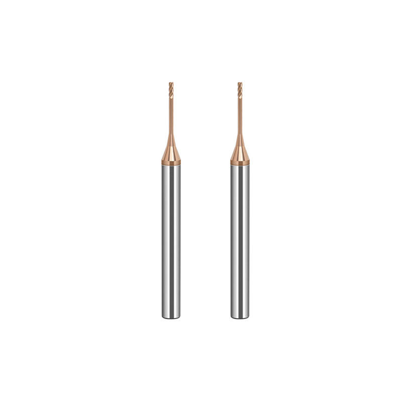 Tungsten Micro Diameter End Mill Với 0.2mm cắt cạnh 2.5mm chiều dài sáo