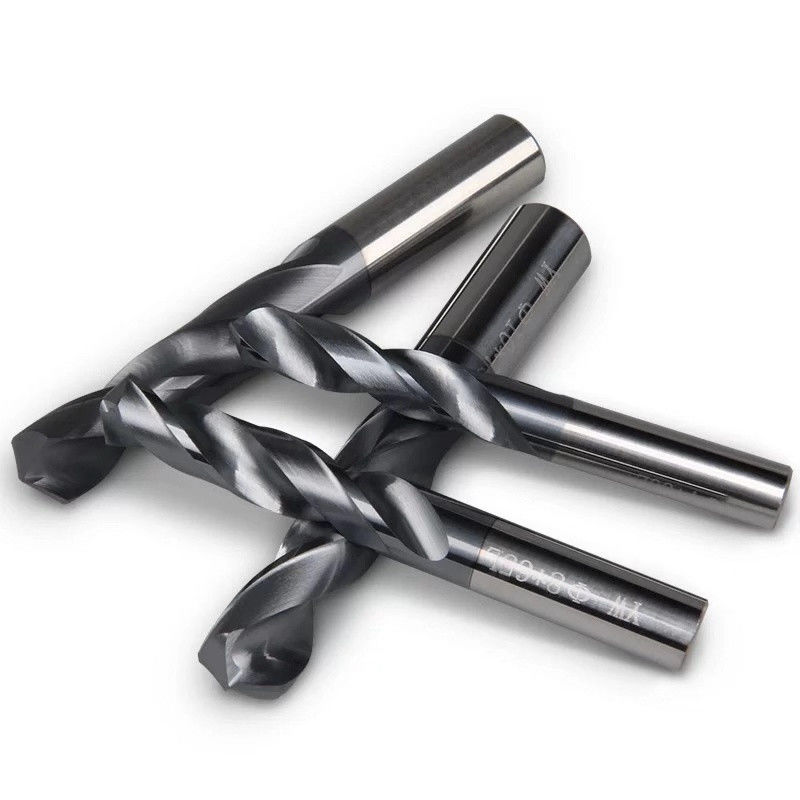 Công cụ cắt CNC 3D 5D, Tungsten Carbide Twist Drill Bits 45 Hrc 55 Hrc 60 Hrc