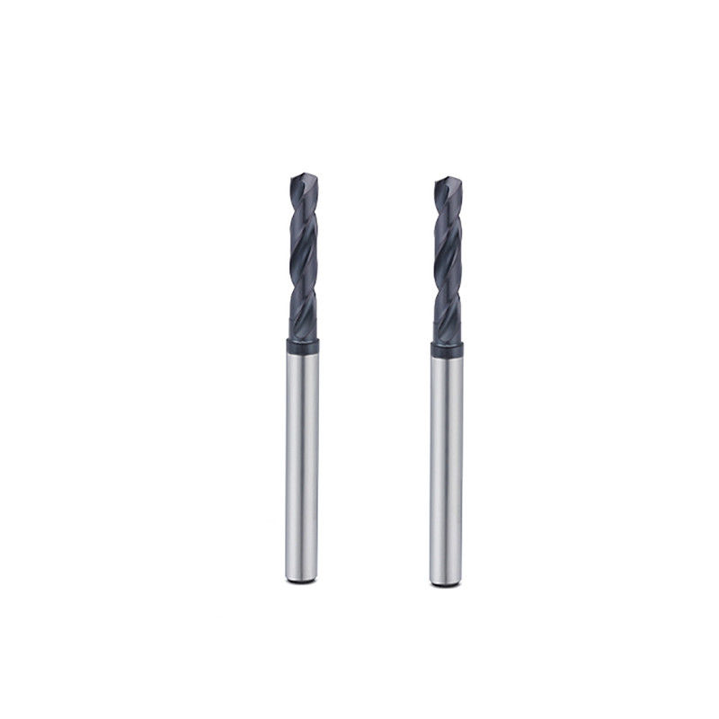 Gỗ bên trong chất làm mát Solid Carbide CNC Bits Round Shank Straight Flute Type