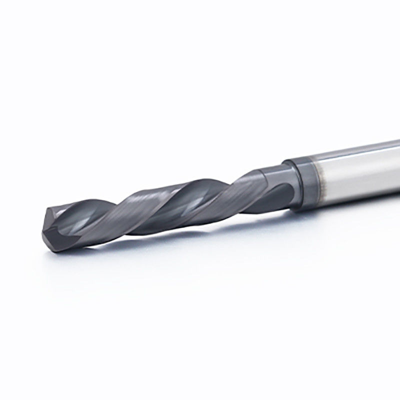 Gỗ bên trong chất làm mát Solid Carbide CNC Bits Round Shank Straight Flute Type