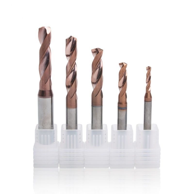 Đường thẳng Flute Carbide khoan độ chính xác cao bước khoan 3XD / 5XD Solid Carbide cắt khoan