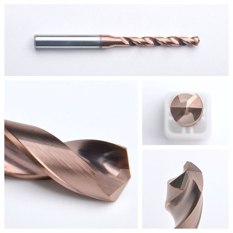 5XD Round Shank Solid Carbide khoan nhà máy bán trực tiếp khoan bước cho thép và sắt